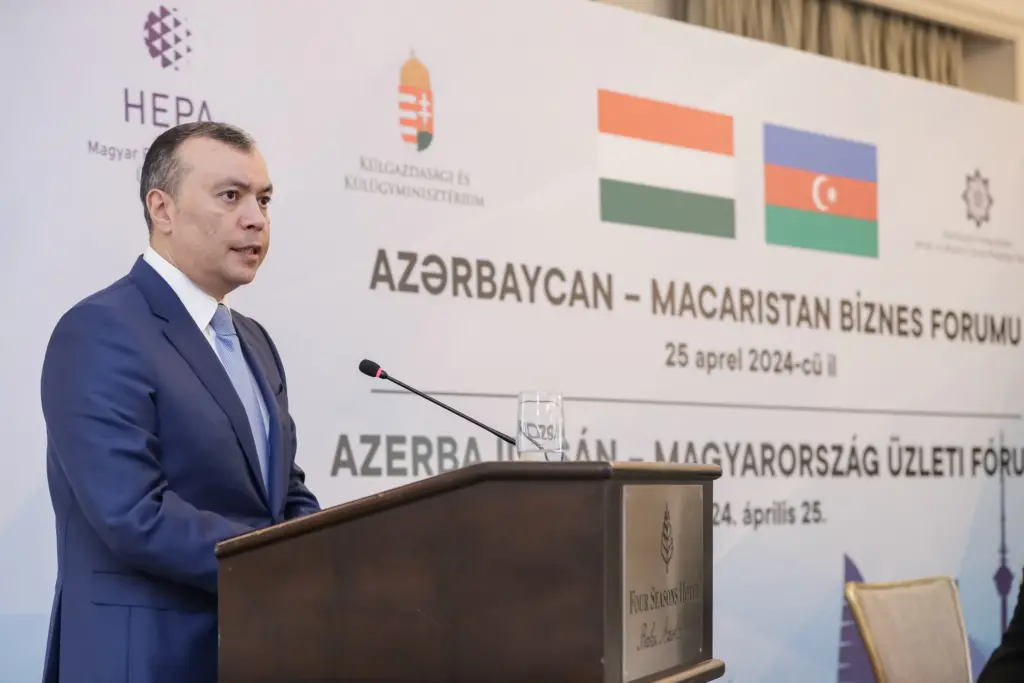 Sahil Babayev Azərbaycan-Macarıstan biznes forumunda iştirak edib