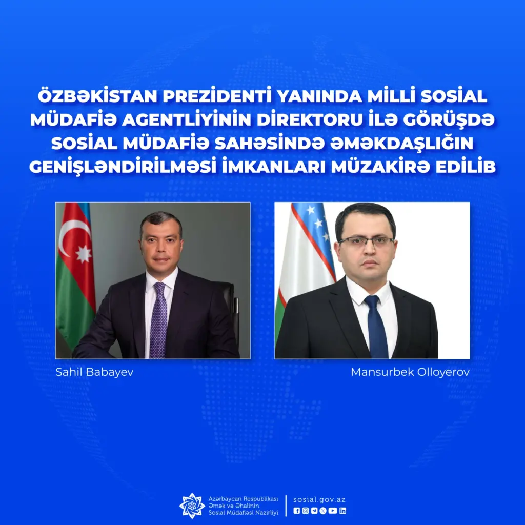 Sahil Babayev Özbəkistanla gələcək əməkdaşlıq məsələlərini müzakirə edib